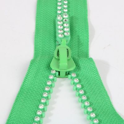 Dos filas verdes # 3 # 5 # 8 # 10 Cerraduras de diamante Dientes funcionan sin problemas