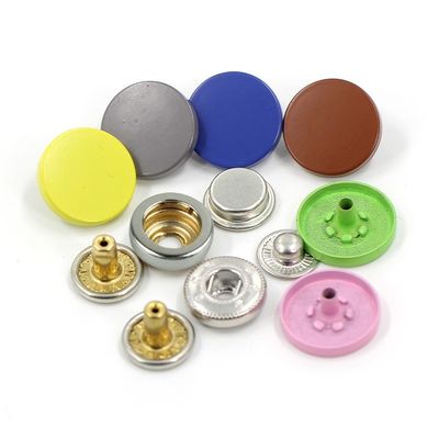 Accesorios decorativos Prensa redonda de aleación de zinc botones de metal personalizados para ropa