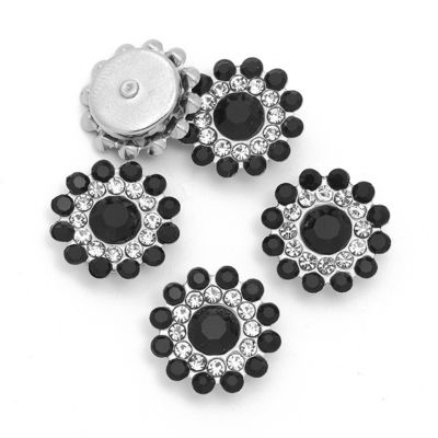 Accesorio China mayorista Rinestón Perla Diamante Cristal Botón de metal para prendas de vestir Centro de arco del cabello