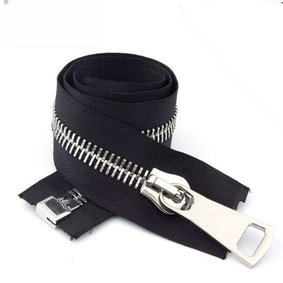 3#5#8#10#15#Zipper de metal de estilo europeo dientes finos dientes suizos dorados brillantes zipper de plata negro níquel tirador de cierre automático zipper de metal