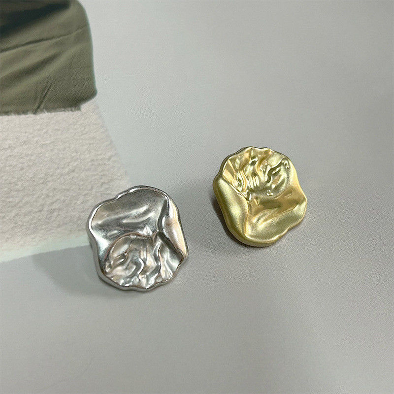 9MM diseñador de plata de oro abrigo de costura Perla de lujo de invierno de piedra rínica botones metálicos para ropa